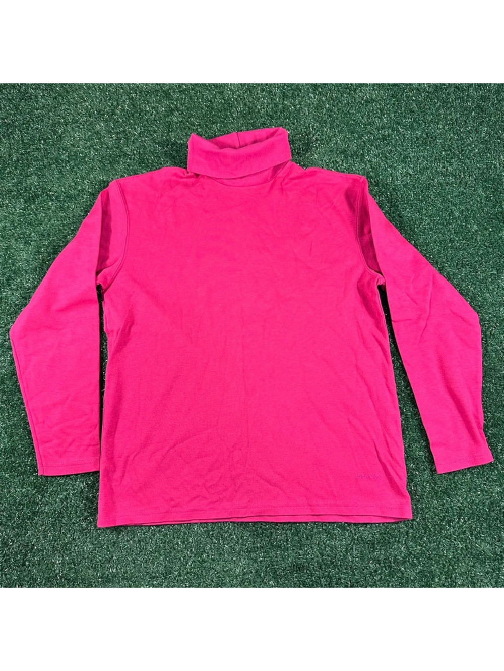 Liz Claiborne Fuchsia pink women’s long sleeve turtle neck shirt size 5
